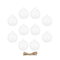 Jiandong Wedding Ball Hanging 10 Hanging Tealight Candle Glass Orbs for Home Wedding Garden Decor(3.94X3.94X3.94Inch)