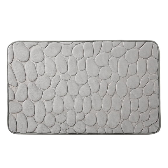 Jiandong anti-slip foot pad Mat Bathroom Memory Bathnonrugs Absorbent Rug Microfiber Mat Mats Rug Area Water Runner Kitchen Carpet Shower Rugs(22.83X15.75X0.51Inch)