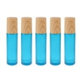 thumbnail image 1 of Jiandong glass bottle 5pcs 10ml Blue Glass Roller Bottles for Essential Oils & Perfume(0.71X0.71X3.35Inch), 1 of 10
