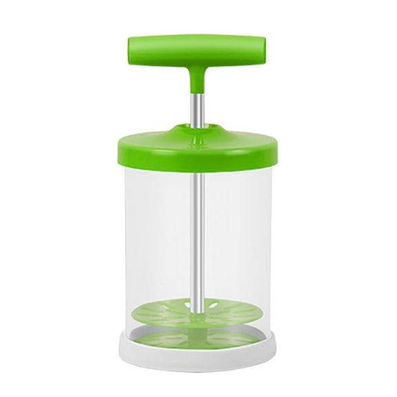 Jiandong milk mixer 1pc Manual Milk Frother ABS Hand Pump Milk Foamer Handheld Milk Frothing Pitchers Manual Operated Milk Maker for Cappuccinos and Coffee Latte (Green)(6.89X3.46X6.89Inch)