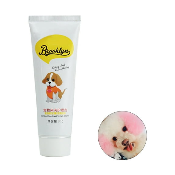 Jians 80g Semi Permanent Pet Dye Cream High Pigmented Colorful Dog Hair Bright Coloring Dyestuff Pigment Supplies for Home