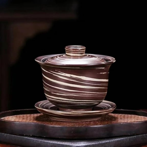 Jianshui Pure Handmade Mixed Clay Gaiwan Ceramic Kung Fu Tea Set Drinkware Tea Ceremony