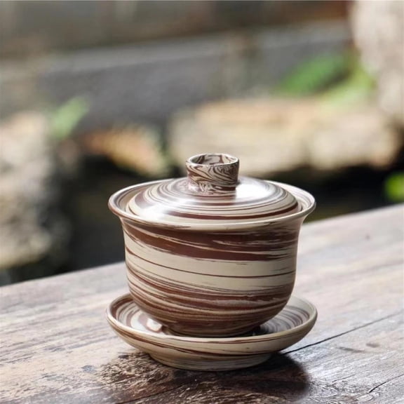 Jianshui Pure Handmade Mixed Clay Gaiwan Ceramic Kung Fu Tea Set Drinkware Tea Ceremony