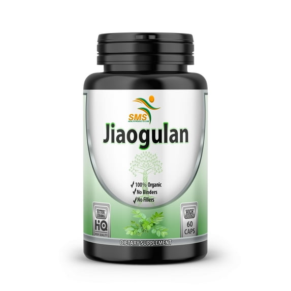 Jiaogulan Gynostemma Pentaphyllum Southern Ginseng Adaptogen 60 Capsules