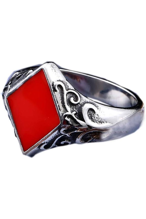Men's Women's Poker Ring | Stainless Steel, Playing Card Lucky Band