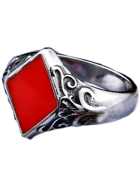 Men's Women's Poker Ring | Stainless Steel, Playing Card Lucky Band