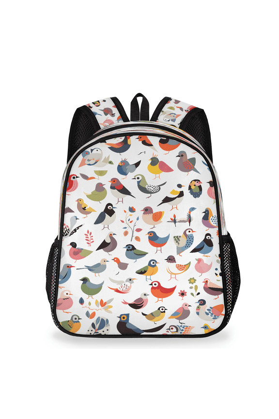 Adult Bird Travel Backpack, Casual Daypack with Adjustable Shoulder Straps, Wildlife Birds Laptop Backpack