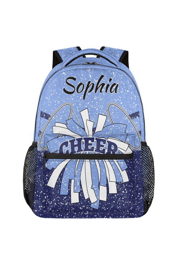 Custom Navy Cheer Backpack for Cheerleader, Personalized Cheerleading Backpack, Coach Daypack for Cheer Team Gifts