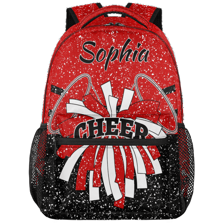 cheer coaches backpack Ronxzas Cheerleader Cheerleading Bags Custom Name Book Bag for Cheer Team Gift (Red) The Classic Plus chass Challenger Backpack BLK