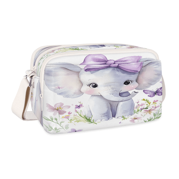 Jiaoprinted Cute Elephant Crossbody Purse for Women, Waterproof Multi ...