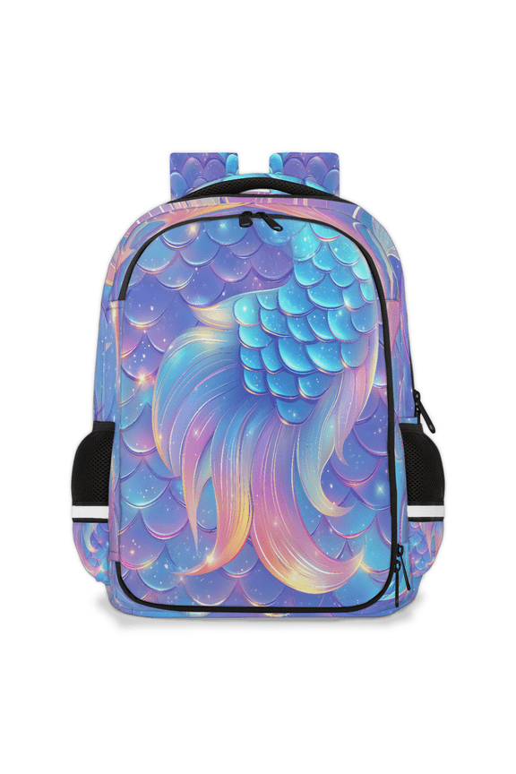 Mermaid Multi-Functional Backpack, Adult Laptop Backpack Casual Daypack for Work Travel Outdoor, Mermaid Tail