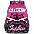 thumbnail image 1 of Jiaoprinted Personalized Cheerleader Backpack, Custom Cheer Shoulder Bag with Name Customized Day Packs for Cheerleading, Pink Glitter, 1 of 7