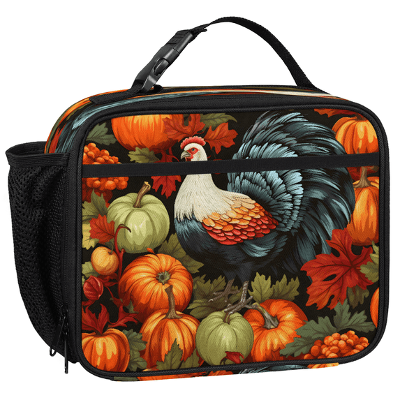 Jiaoprinted Thanksgiving Turkey Pumpkin Lunch Bag for Men Women, Fall ...