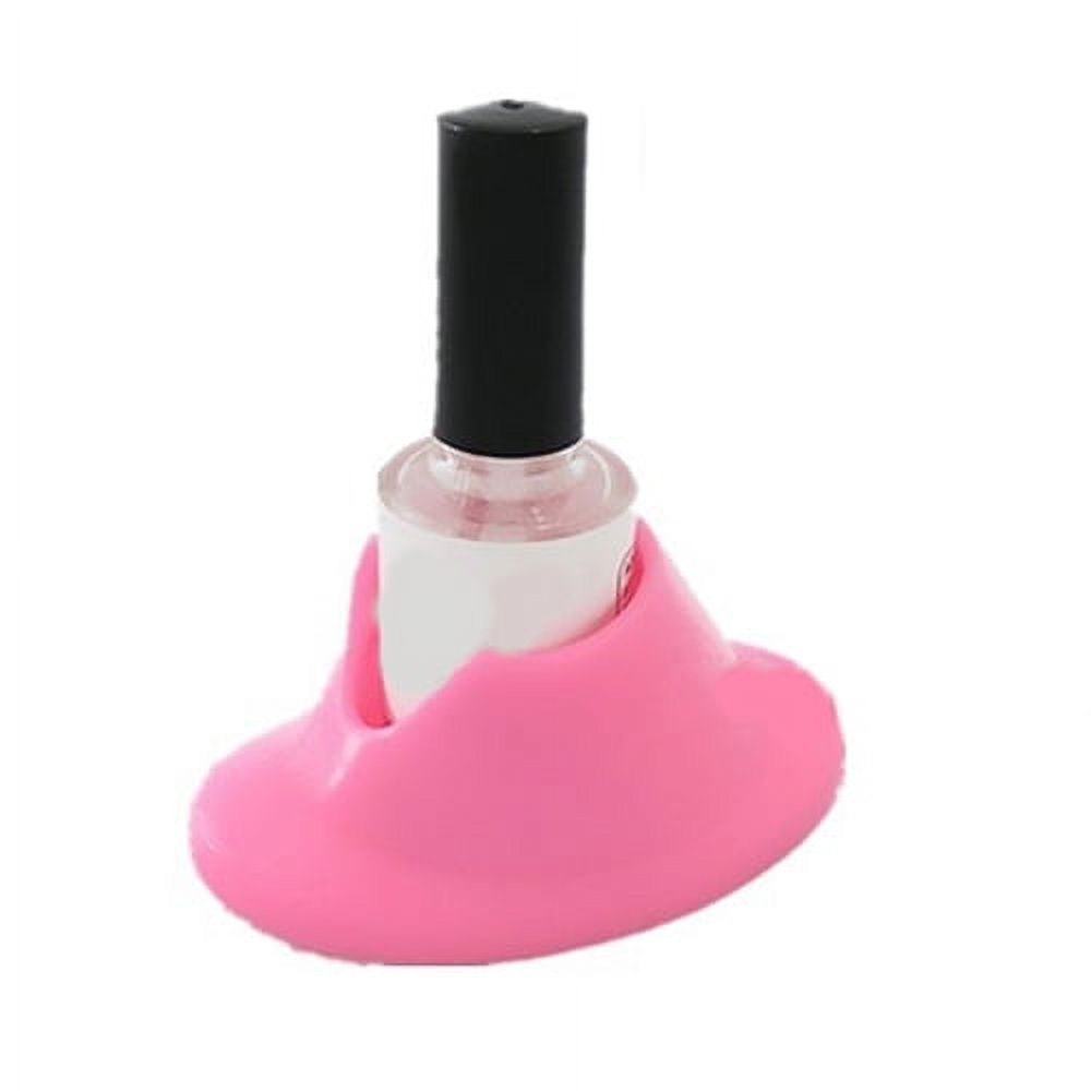 Jiaroswwei 1Pc Nail Art Manicure Silicone Nail Polish Slanted Holder