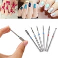 thumbnail image 1 of Jiaroswwei 6Pcs Emery Rotary Nail Art Drill Bits Manicure Pedicure Gel Polish Removal Tool, 1 of 7