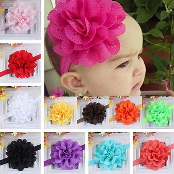 Jiaroswwei Baby Girls Kids Fashion Hollow Lace Flower Headband Headwear Hair Band Accessory