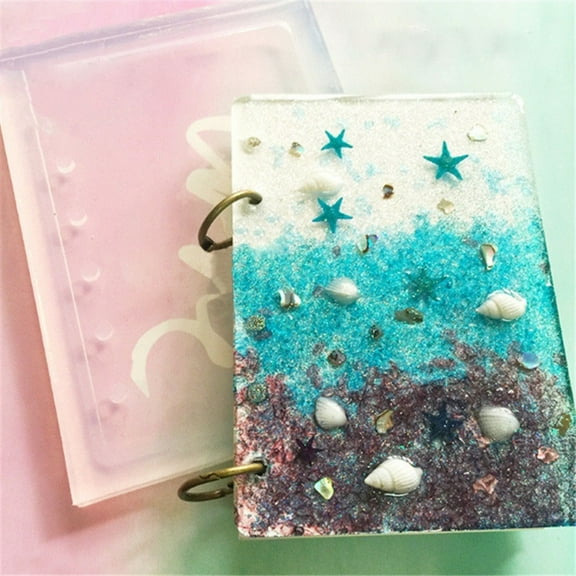 Jiaroswwei Book Silicone Mold A7 Notebook Cover Making DIY Handmade Epoxy Resin Craft Tool