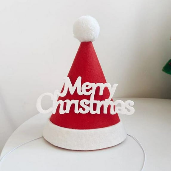Jiaroswwei Exquisite Christmas Hat Fine Workmanship Non Woven Fabric Decorative Tree Elk Xmas Party Cap for Kids