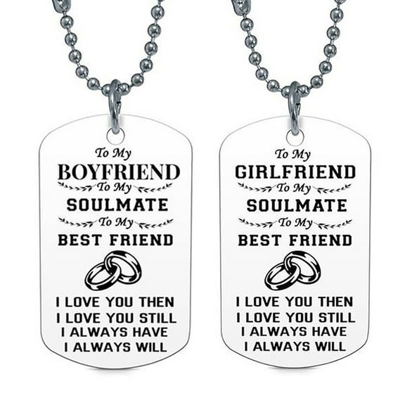 Jiaroswwei Fashion Couple Necklace Unisex Bead Boyfriend Girlfriend Husband Wife Jewelry