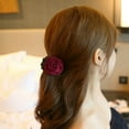 thumbnail image 1 of Jiaroswwei Hair Clip Roes Flower Shape Sturdy Elegant Rose Flower Hair Claws for Gift, 1 of 8