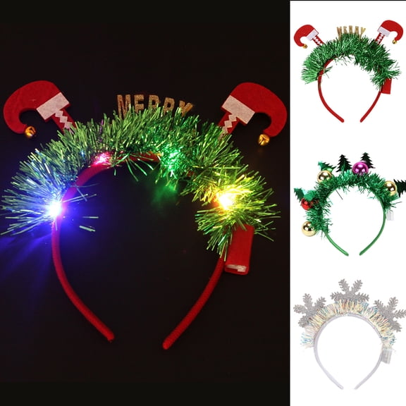 Jiaroswwei Hair Hoop Nice-looking Adorable Fabric White Snowflakes Hair Hoop for Adult