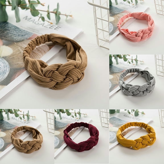 Jiaroswwei Knotted Cosmetic Bath Shower Makeup Wash Face Hair Holder Headband Hairband