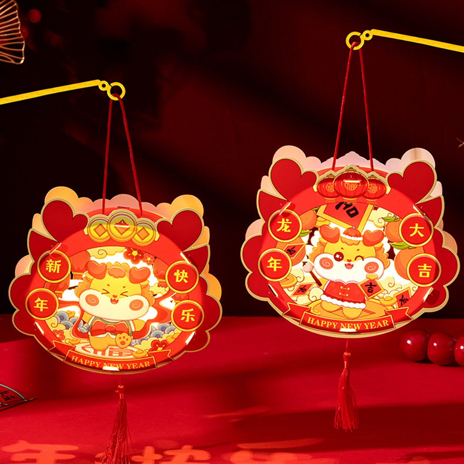 Jiaroswwei Lantern Material Kit 2024 Year of The Dragon DIY Lantern