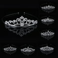 thumbnail image 1 of Jiaroswwei Lovely Crown Rhinestone Kids Girl Princess Tiara Headband Dancing Party Headwear, 1 of 8