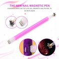 thumbnail image 1 of Jiaroswwei Nail Art Double Head Magnetic Pen DIY 3D Polish UV Gel Manicure Tool, 1 of 8