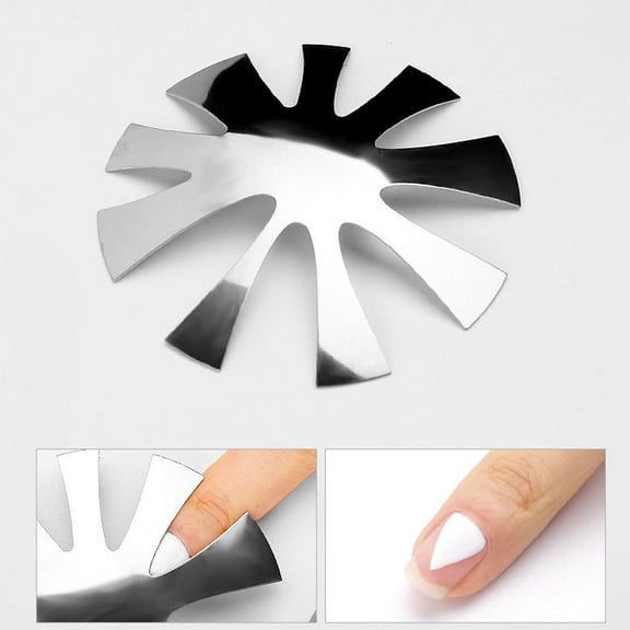 Jiaroswwei Nail Cutter Plate French Manicure Nail Art Making Stainless Steel Acrylic Clipper Plate Module for Women