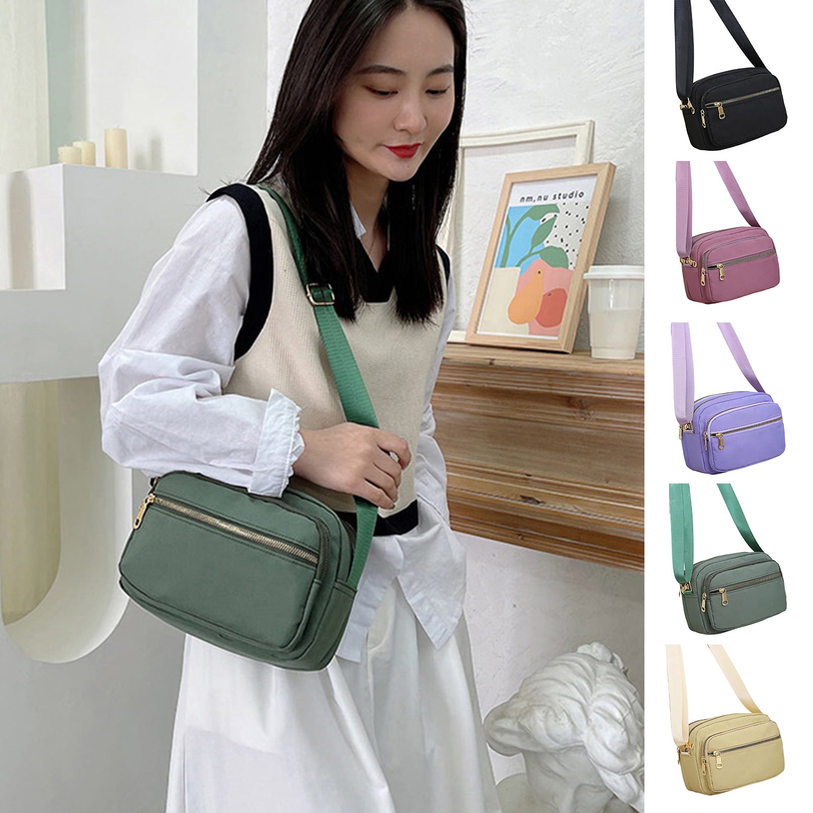 Women Bag Vintage Messenger Bags Shoulder Handbag Women Top-Handle