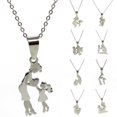 thumbnail image 1 of Jiaroswwei Stainless Steel Mom Daughter Pendant Charm Necklace Jewelry Mother Day Gift, 1 of 8
