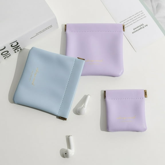 Jiaroswwei Storage Bag Multifunctional Waterproof Portable Faux Leather Small Female Cosmetic Bag for Daily Use
