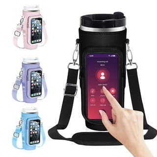OriJoy Water Bottle Carrier Bag with Touch Screen Phone Pocket for