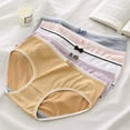 thumbnail image 1 of Jiaroswwei Women Panties Contrast Color Mid Waist Bow Stretch Underwear Japanese Korean Plus Size Sexy Close Fit Underpants Briefs Women Clothes, 1 of 8