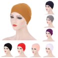 thumbnail image 1 of Jiaroswwei Women Solid Color Elastic Bandanna Turban Cap Head Scarf Cover Hat Headdress, 1 of 8