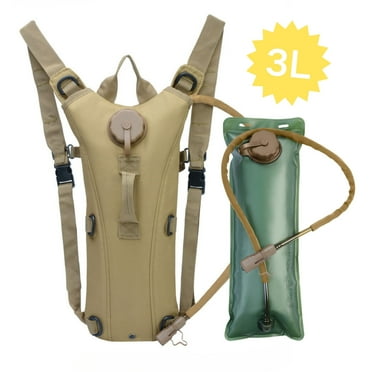 Jiarui 3L Outdoor Water Bag Backpack,Hydration Backpack With Bladder Bag,for Sport Running Hiking Camping Cycling(Khaki)