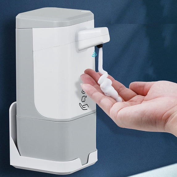 Jiarui Automatic Soap Dispenser, Touchless Hand Free 3 Adjustable Soap Volume, Smart Infrared Motion Sensor Liquid Soap