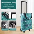 thumbnail image 1 of Jiarui Small Collapsible Shopping Cart with Wheels,Portable Grocery Trolley Tote Bag Telescoping Cart, 1 of 5
