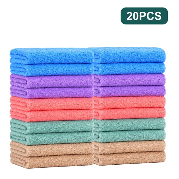 Ad Rag Com Jiasling 20pcs Cleaning Cloth Set, Ordinary Household Rag, Small Square ...