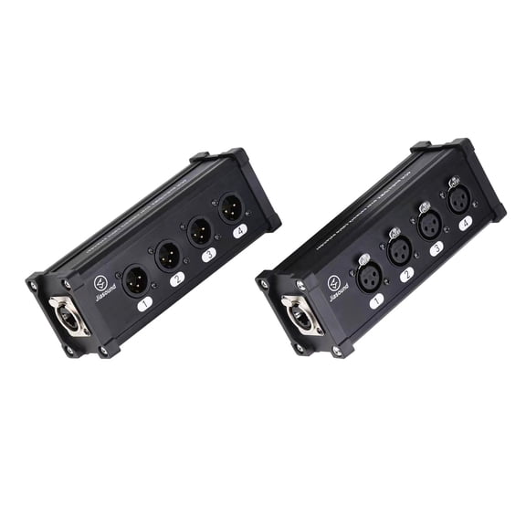 Jiasound 4-Channel DMX512 Network Signal Extender Light Converter For Live Stage, Sound, Lighting, Audio Recording Studio