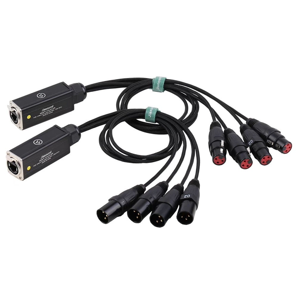 Jiasound XLR Connector to Ethernet Cable Auido Snake 4