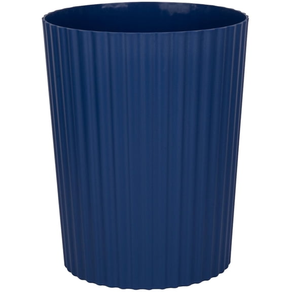 JiatuA Small Trash Can Plastic Wastebasket Round Garbage Container Bin for Bathroom, Kitchen, Bedroom, Home Office, College Dorm, Beige