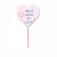 thumbnail image 1 of Jiaxing City Icon Art Deco  Fashion Toothpick Flags Heart Lable Cupcake Picks, 1 of 3