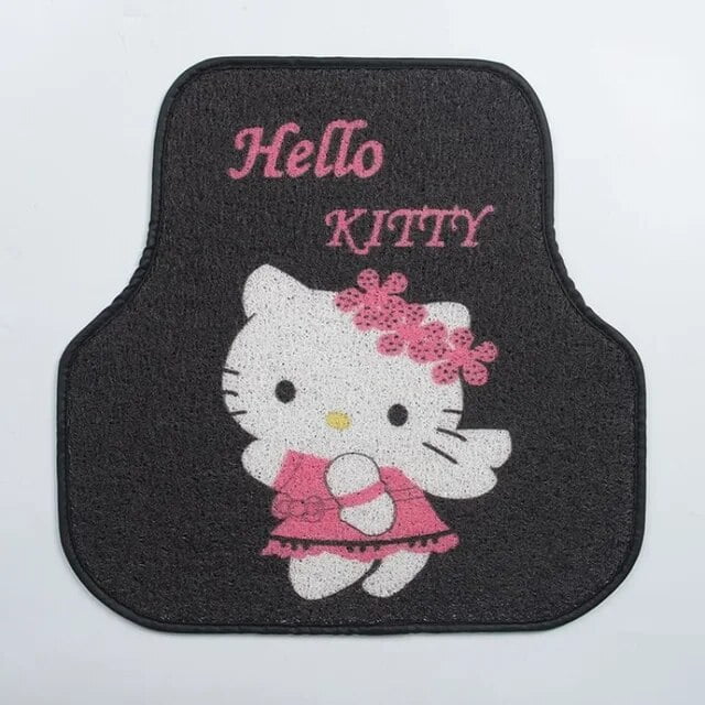 Jiayi 1pcs Sanrio Kawaii Hello Kitty Car Mats Cartoon Car Antislip Mats SinglePiece Dirty