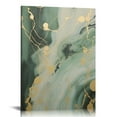 thumbnail image 1 of Jiayy Sage Green Decor  Abstract Wall Art Canvas Prints Emerald Green Bathroom Decor Wall Art for Bedroom Abstract Artwork for Home Walls Abstract Ink Painting Wall Decorations, 1 of 4