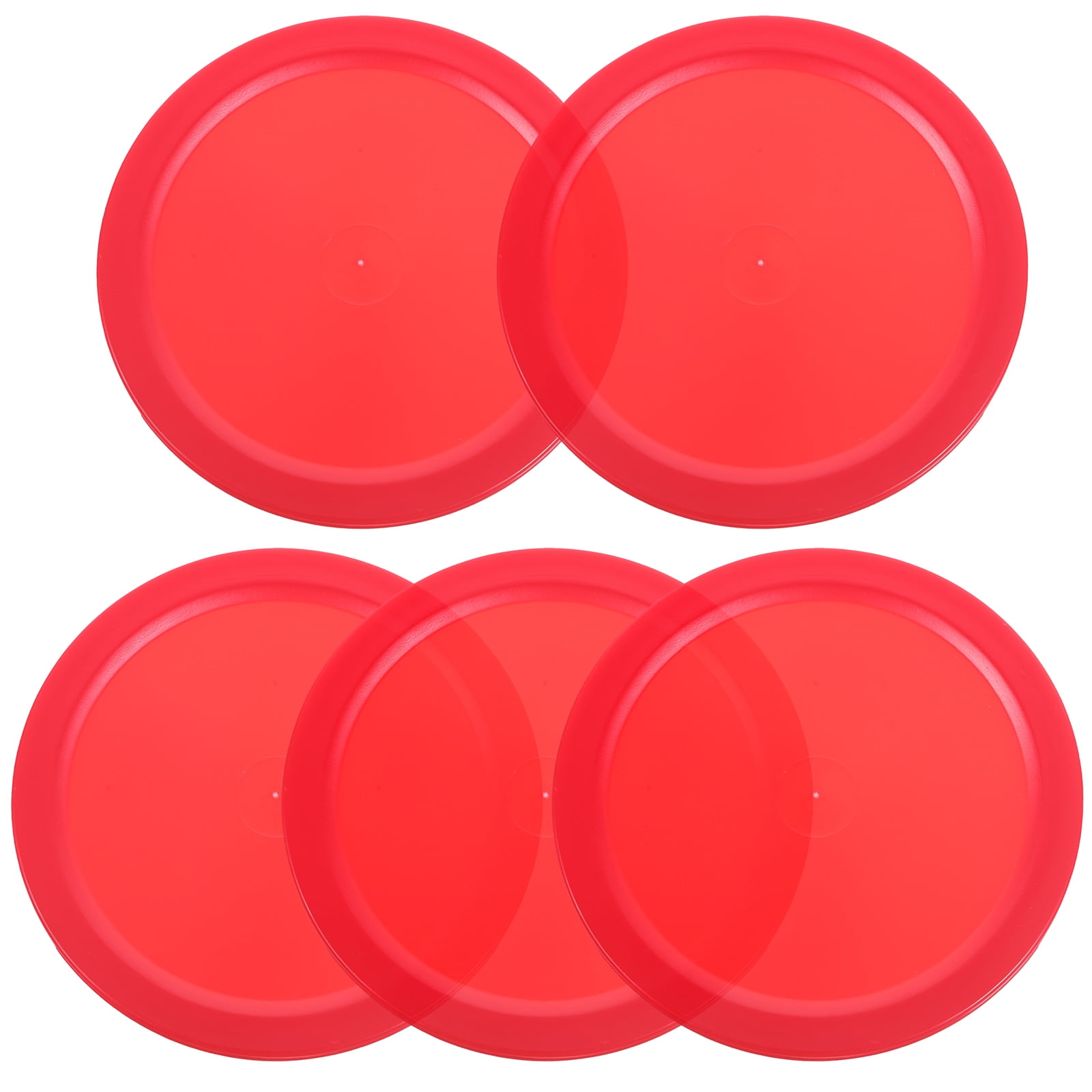 Jibi 5Pcs Air Hockey Pucks Table Hockey Pucks Plastic Hockey Piece Air