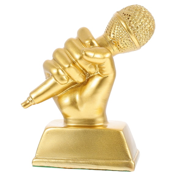 Jibi Microphone Trophy Adornment Singing Competition Award Children Musical Trophy