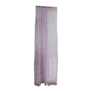 Jibingyi 1 Pc Semi-shading Pastoral Small Hooks Window Voile Curtains for Bedroom Living Room-100x200cm(Purple)