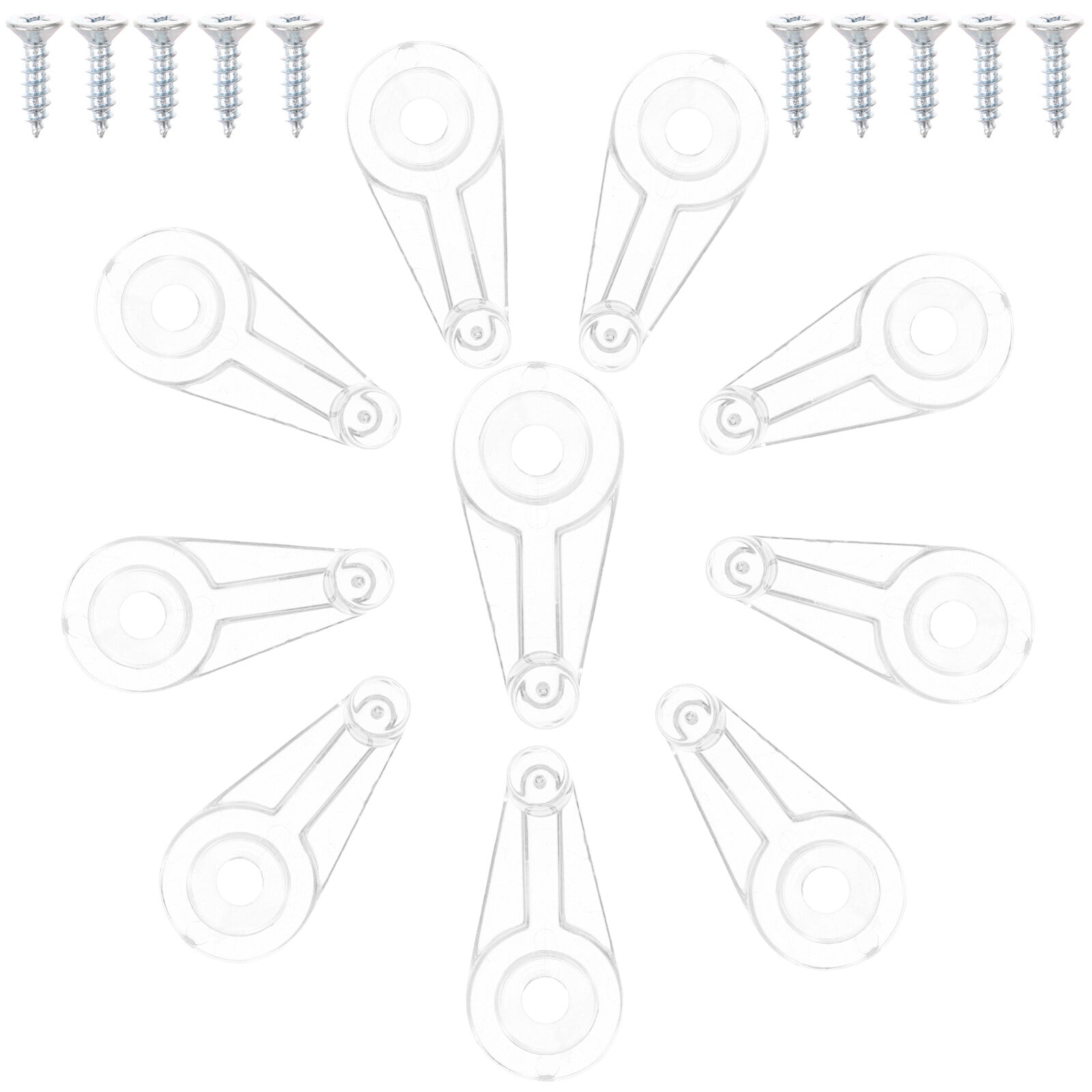 Jibingyi 100 pcs Glass Door Retainer Clips Mirror Clips Glass